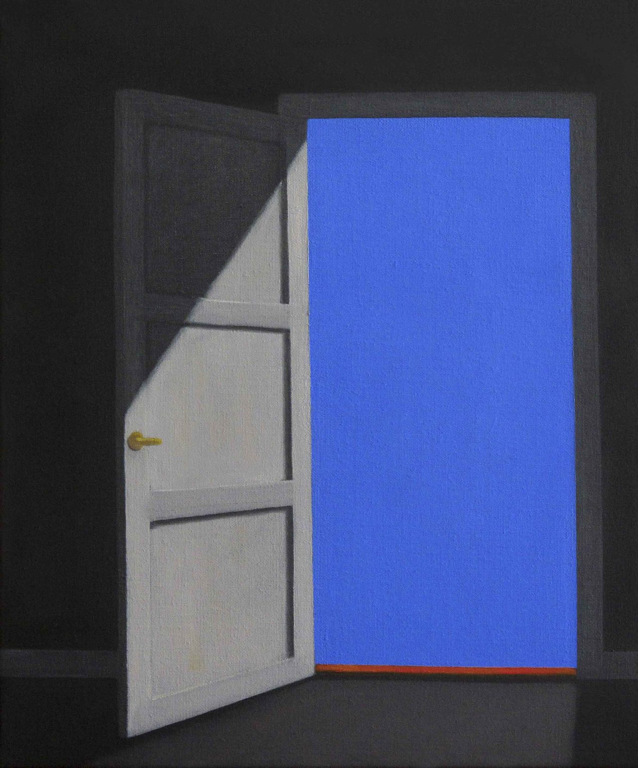 The opened door